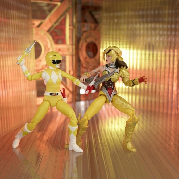 Power Rangers Lightning Collection Mighty Morphin Yellow Ranger vs Scorpina Set - Picture 2 of 9